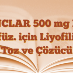 INCLAR 500 mg IV İnfüz. için Liyofilize Toz ve Çözücü 
